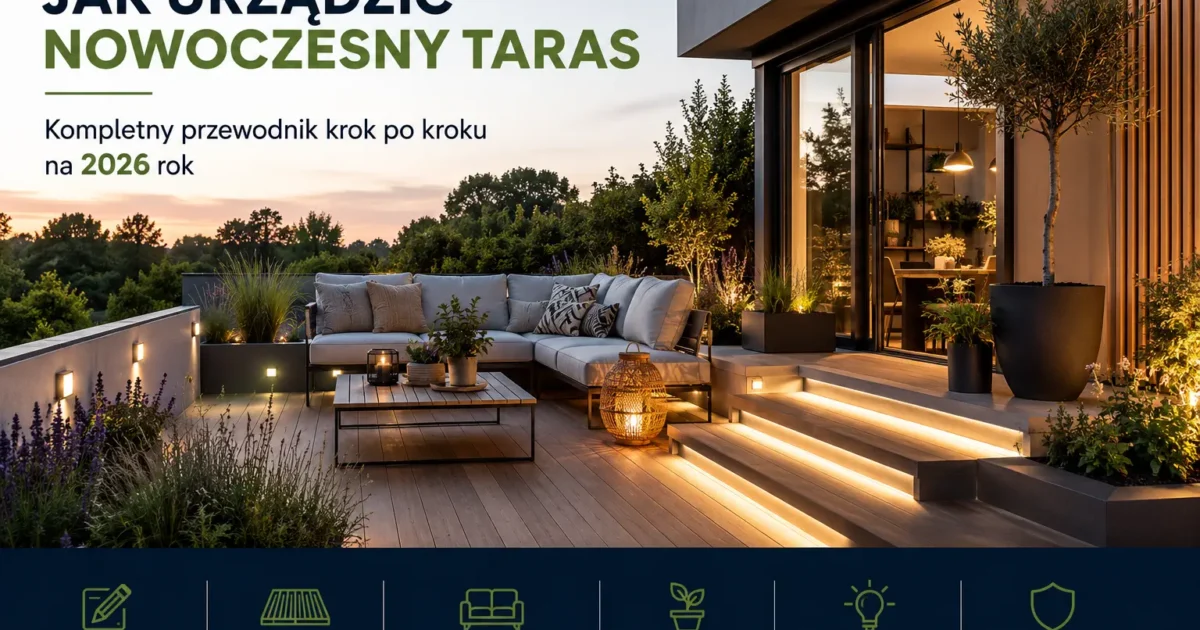 Jak urządzić nowoczesny taras: Kompletny przewodnik krok po kroku na 2026 rok